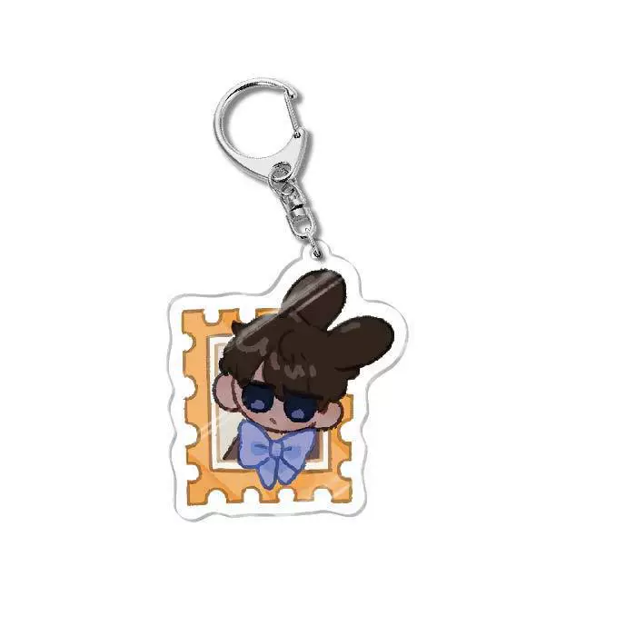 Two-dimensional peripheral acrylic keychain Korean comic code Anastasia pendant gift wholesale