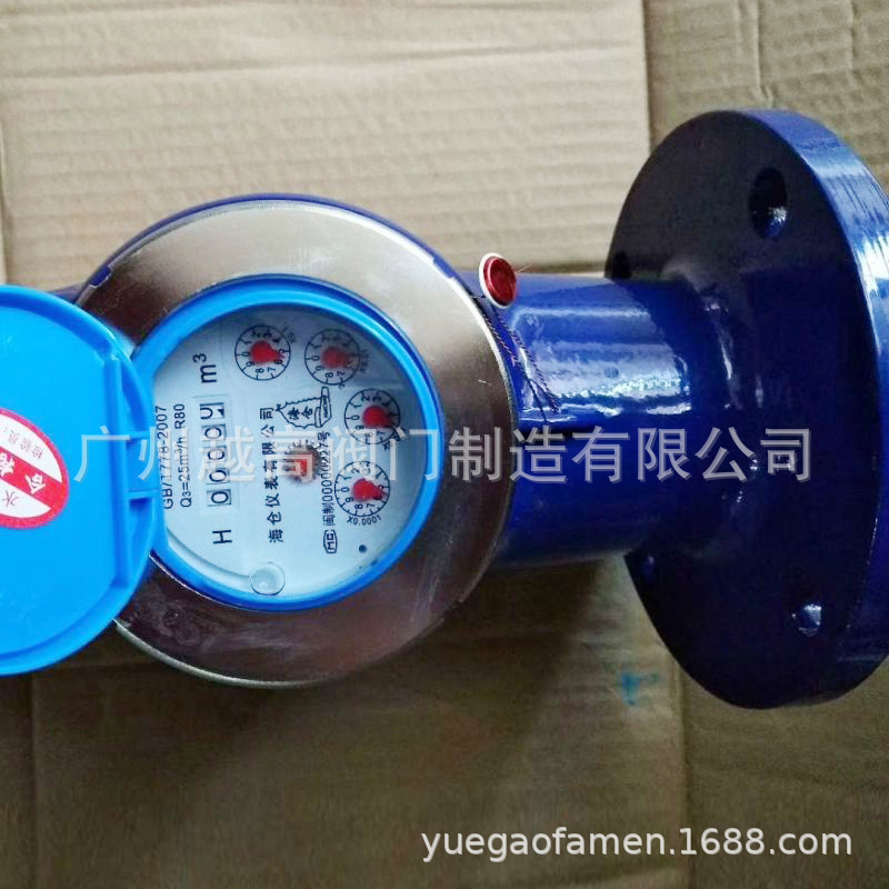 海仓仪表有限公司海仓牌法兰旋翼式高灵敏水表大口径冷热水LXSY