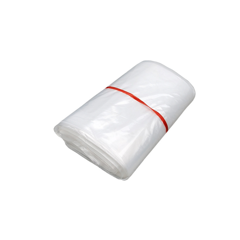 Tira larga de alta presión PE bolsillo plano super largo fino grueso plástico transparente bolsa de comida bolsa de plástico recta caligrafía y pintura bolsa de embalaje