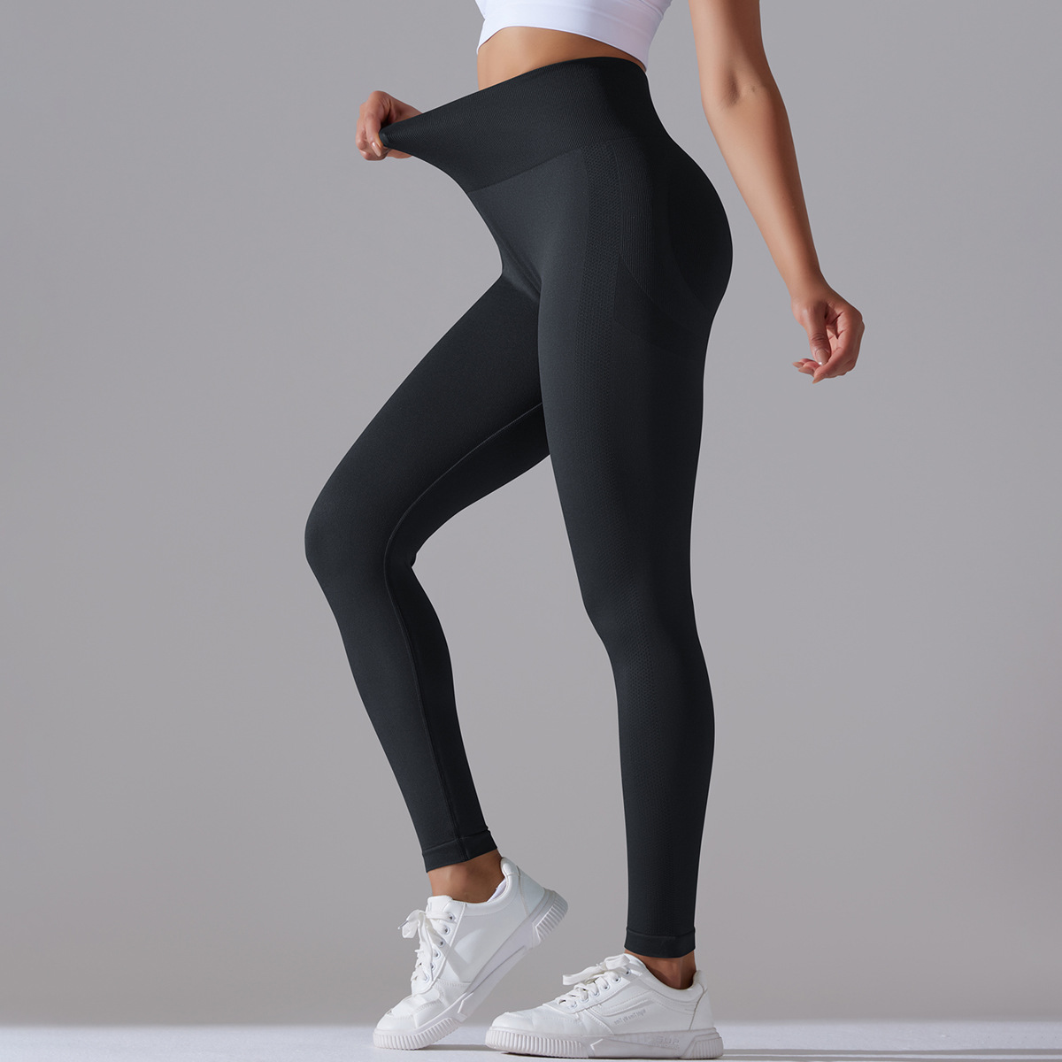 Style Moderne Style Simple Couleur Unie Nylon Mélange De Coton Actif Bas Leggings display picture 13