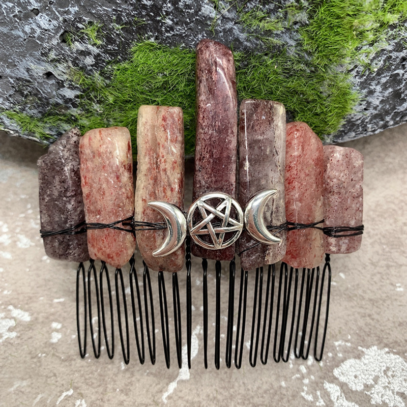 딸기 크리스탈 블랙 라인 실버 문