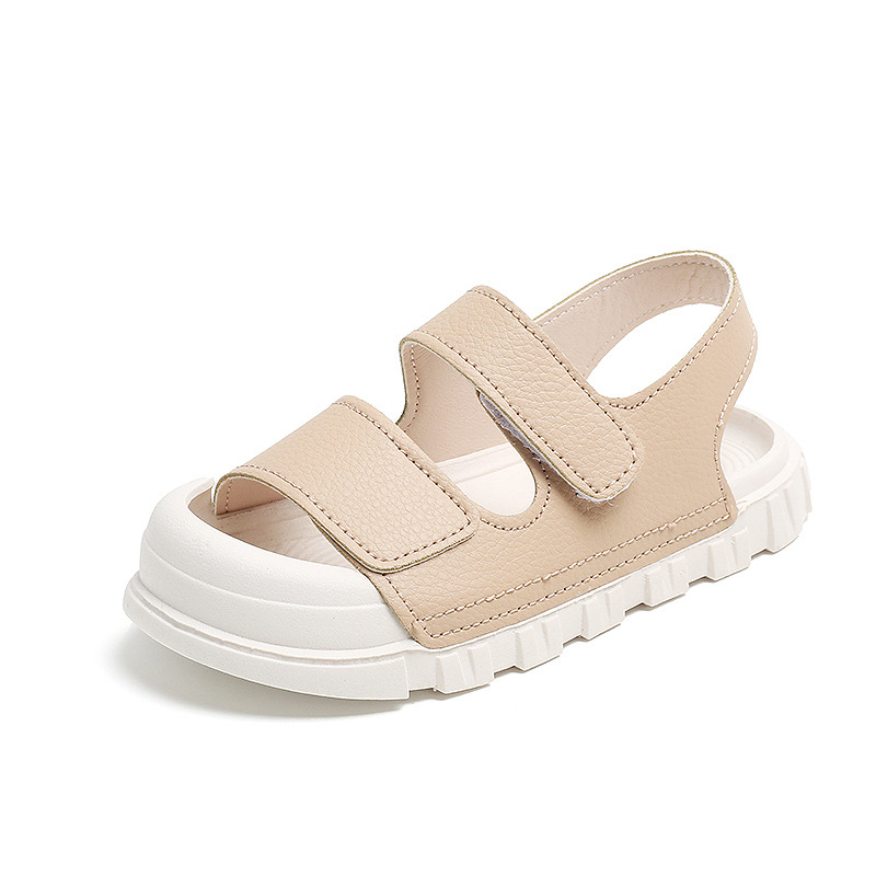 Koreanische Version von Freizeitsandalen mit dicken Sohlen für große Kinder, Jungen und Mädchen, Strandschuhe, Sommerneuheit 2023_voghion.com
