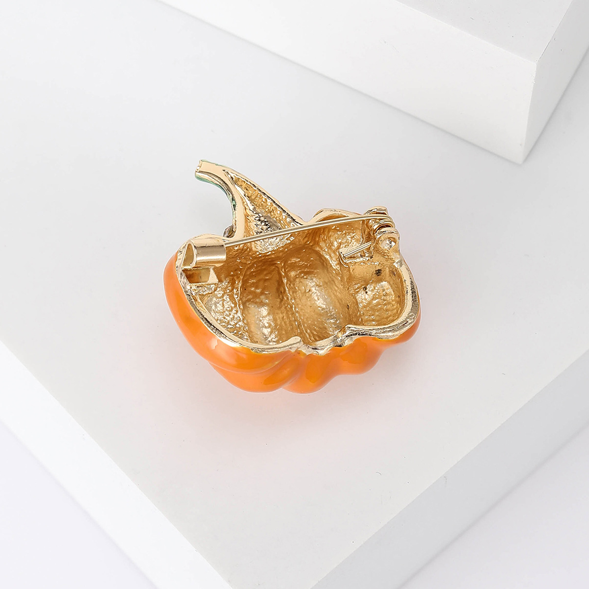 Fashionable and Versatile Enamel Halloween Pumpkin Brooch, Suit and Coat Accessory, Direct from the Manufacturer