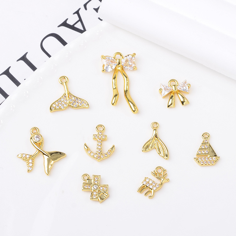 纯铜新款飘带蝴蝶结项链配饰女保色电镀设计感时尚百搭锁骨链材料