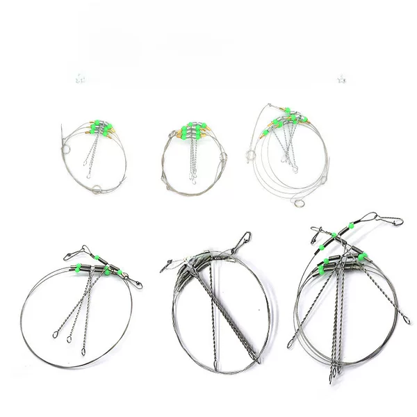 Manufacturer Wholesale Sea Fishing Connection Line Longed and Thickened Anti-Tangle Balance Fishing Group Steel Wire String Hook Balance Bracket