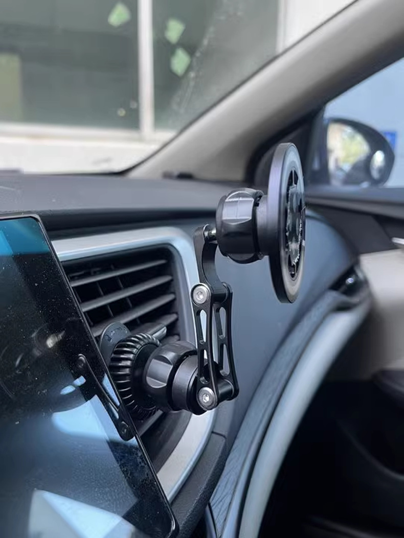 Mingka Cz23 Magsafe Magnetic Phone Holder Strong Magnetic Car Mount Clip-On Car Air Vent Navigation Holder
