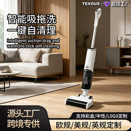 跨境无线洗地机家用大吸力洗吸拖一体机干湿两用吸尘器可CKD包装
