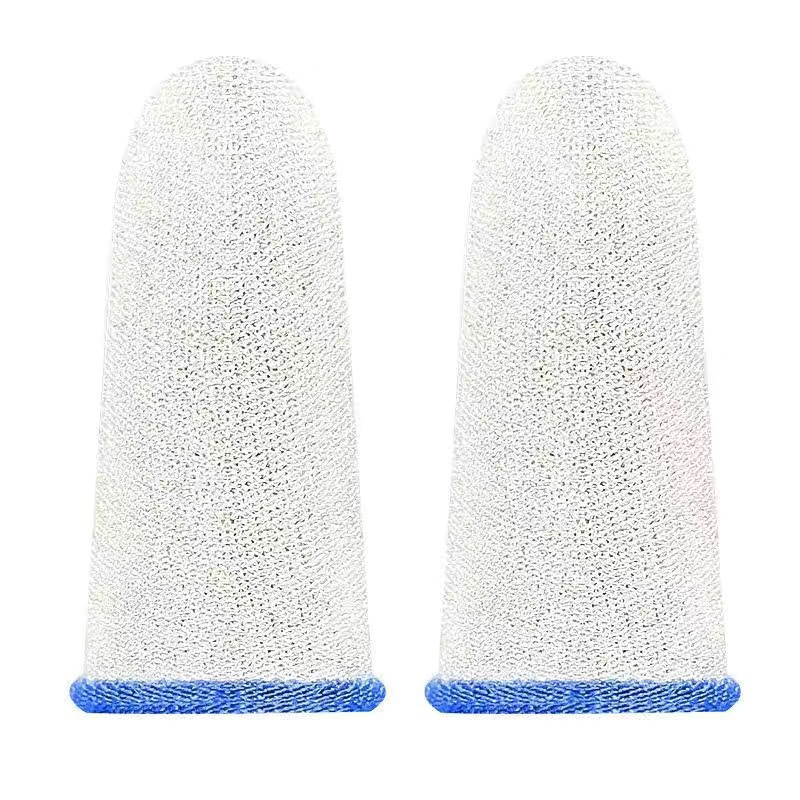 유리 은색 섬유 얼음 실크 손가락 침대 검정색 파란색 가장자리 1 쌍