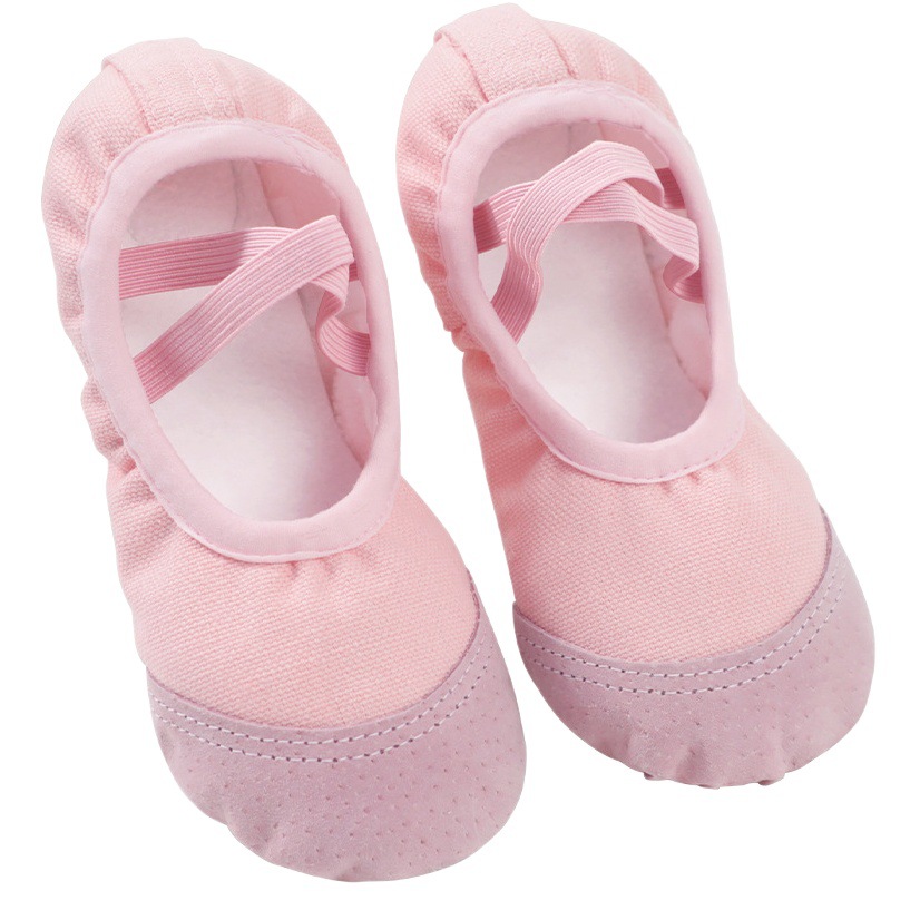 Zapatos de baile para niños de fondo suave práctica Rosa forrada de lana engrosada invierno Niño bailando niña Bebé Zapatos de ballet