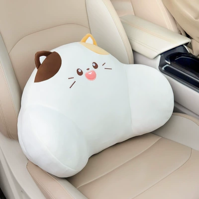 Headrest Seat Cushion, Car Lumbar Support - kitten-waist-support-1-piece
