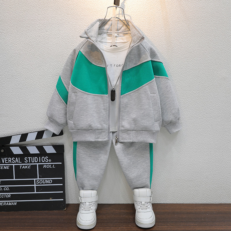 6390 Traje deportivo de otoño para niños 2025 nuevos modelos de primavera y otoño para niños pequeños y medianos