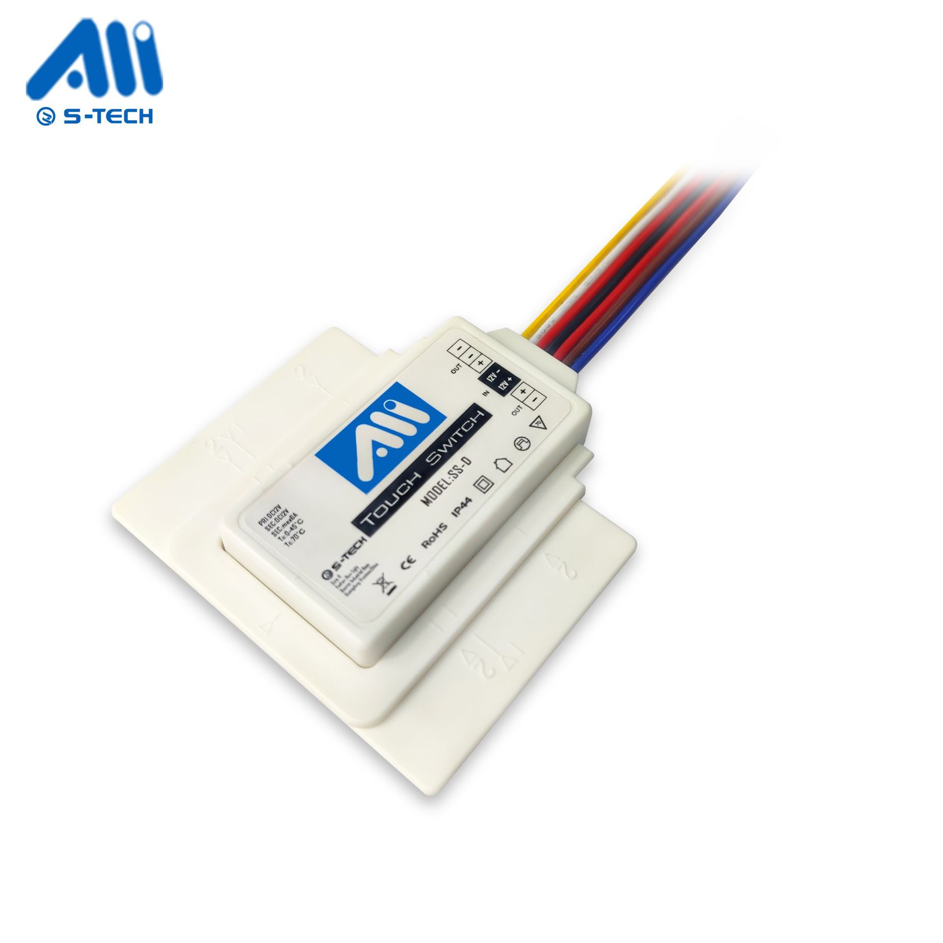 智能镜触摸开关LED智能触摸开关 卫浴镜触摸感应双键双色无极调光