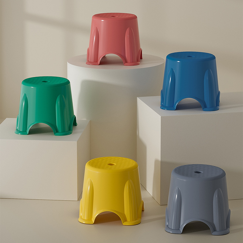 Taburetes pequeños taburetes de plástico taburetes para niños hogares taburetes redondos antideslizantes taburetes para pisos para pisos para bebés baños taburetes bajos
