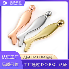 跨境热销金属人鱼刮痧板家用3D滚轮按摩器V脸提拉美容刮痧板批发