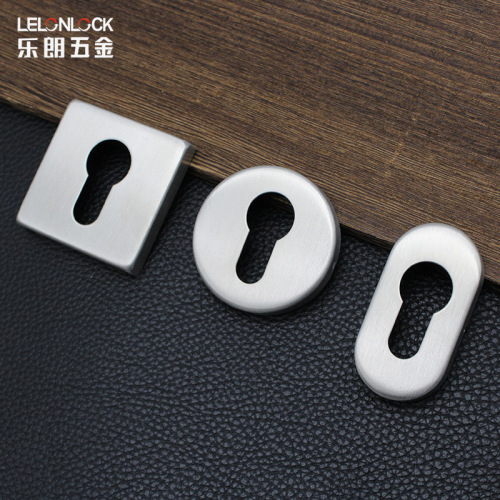 Stainless steel 304 European standard split body keyhole cover lock core cover, wholesale door lock key cover lock hardware accessories