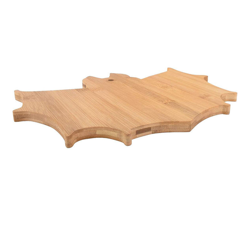 Tabla de cortar de bambú creativa de forma especial tabla de cortar de bambú para el hogar tabla de cortar de frutas y verduras en forma de murciélago Tabla de suplemento de alimentos para bebés