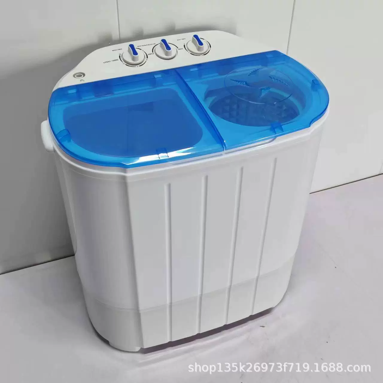 4公斤半自动全英文双缸洗衣机出口外贸专用