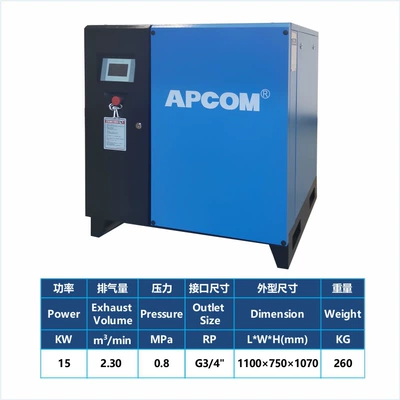 Air Pump Air Compressor, Hava kompressorları - 15kw-power-frequency