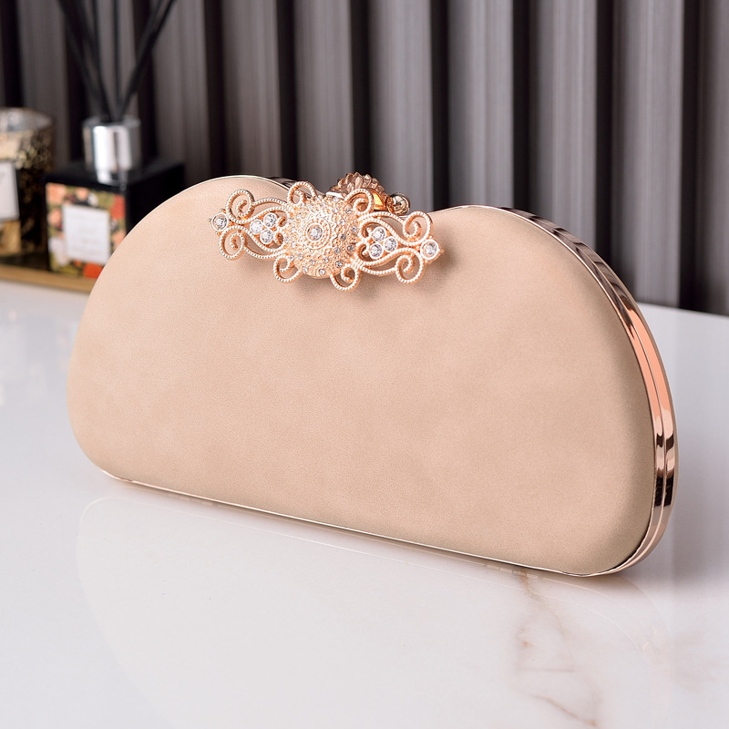 2023 nuevo bolso de noche de la PU bolsa cheongsam bolsa de moda Socialite lujo boca Bolsa de Oro moda rhinestone bolsa transfronteriza e-commerce