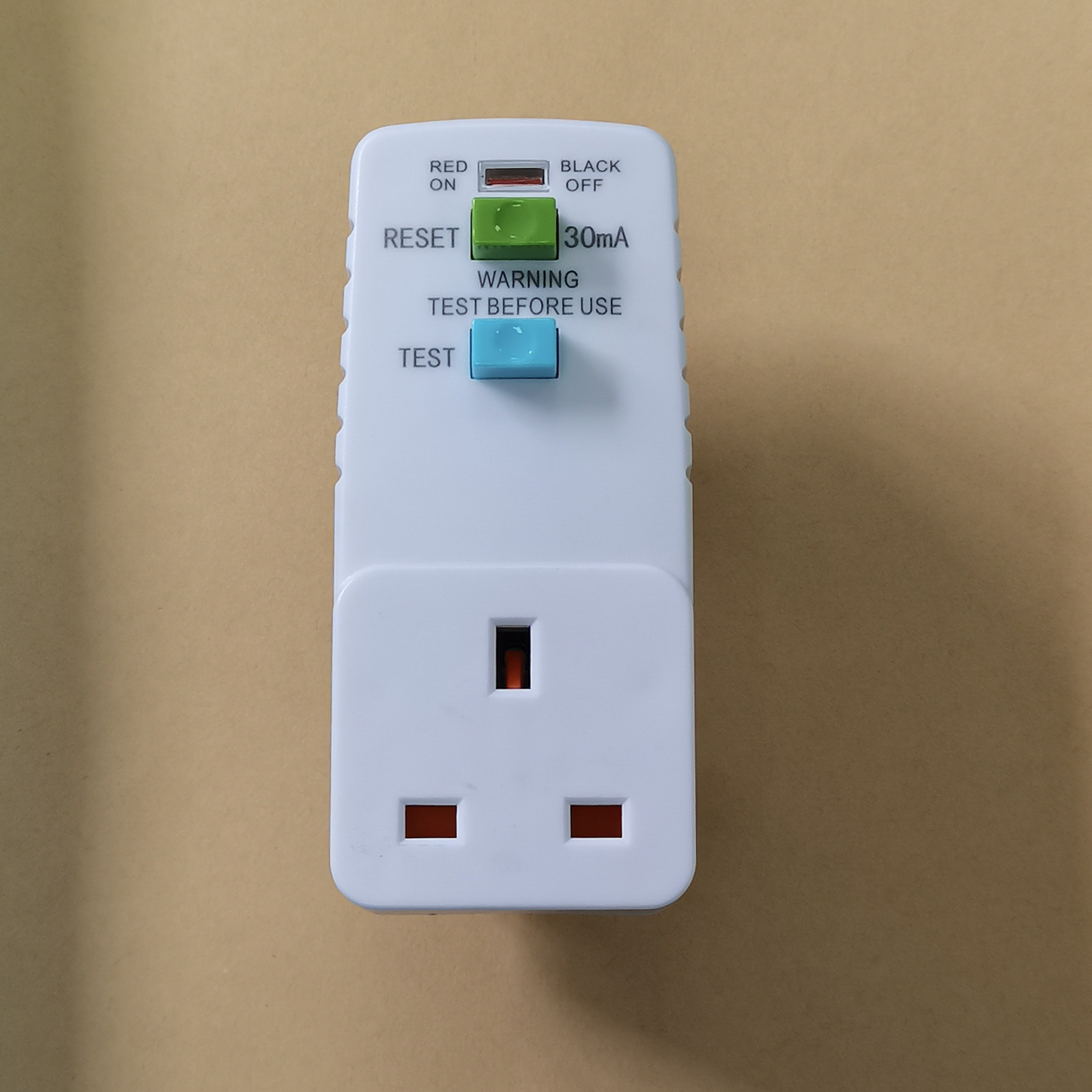 英式漏电保护插座(CE证书，动作电流10mA)