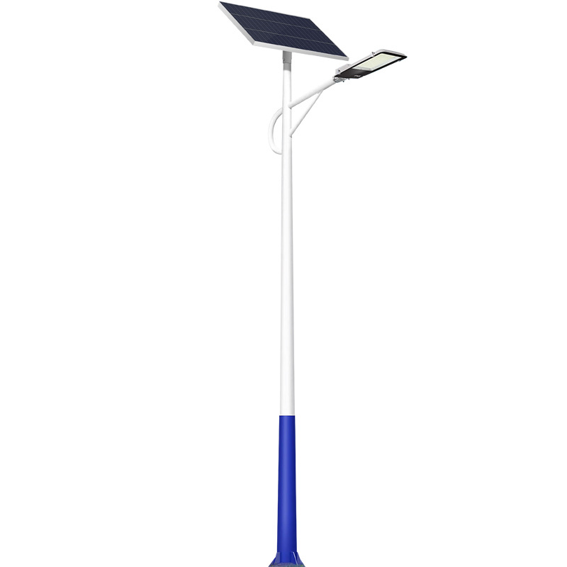 Lámpara de calle solar de 6m 8m luz led al aire libre nueva carretera rural proyecto municipal de iluminación integrada