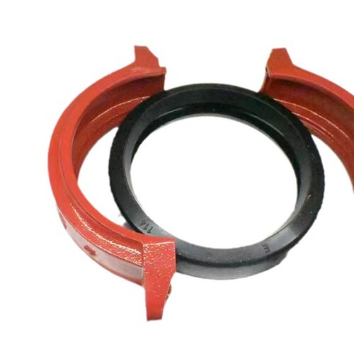 Fire channel pipe fitting steel clamp 114 clamp channel pipe fitting Fire pipeline channel fire clamp