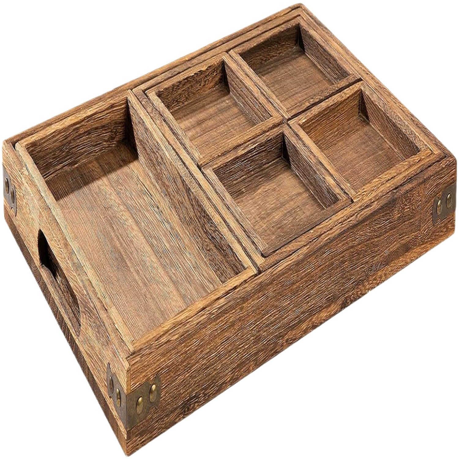 Fruit tea from natural wood for home use, tableware, stand