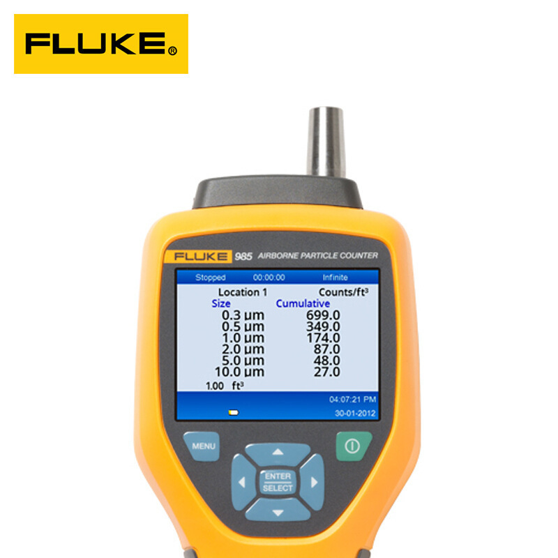 福禄克Fluke 985 空气尘埃粒子计数器 F985空气粉尘测量仪 采样仪