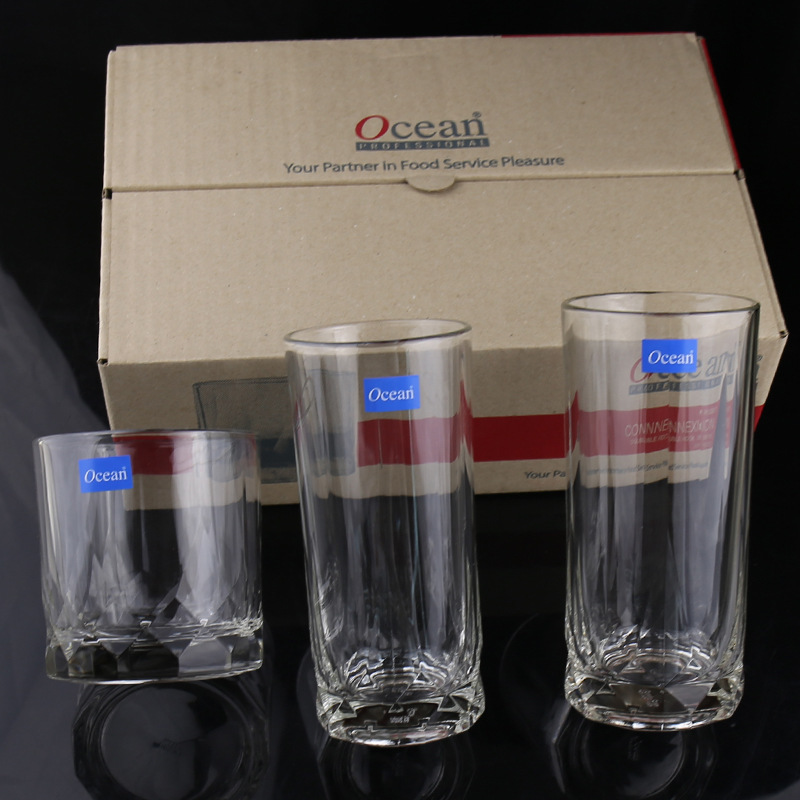 Nuevo Thai Ouxin Crystal Glass Diamond Cup Vaso Whisky Taza gruesa Bebida de hotel Cerveza Envío gratis