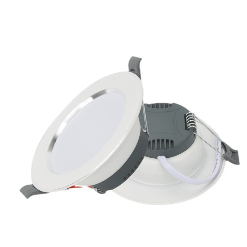 (2개) 튜브 에너지 절약 램프 가구 간단한 LED 3 색 디밍 천장 램프 거실 램프 펜던트 램프 내장 구멍 램프 구멍 램프