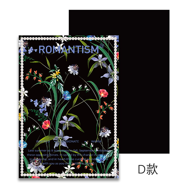 Papel de envoltura de flores de la diosa red flor brocade cadena de perlas papel de envoltura de flores engrosado flor kraft al por mayor image 9