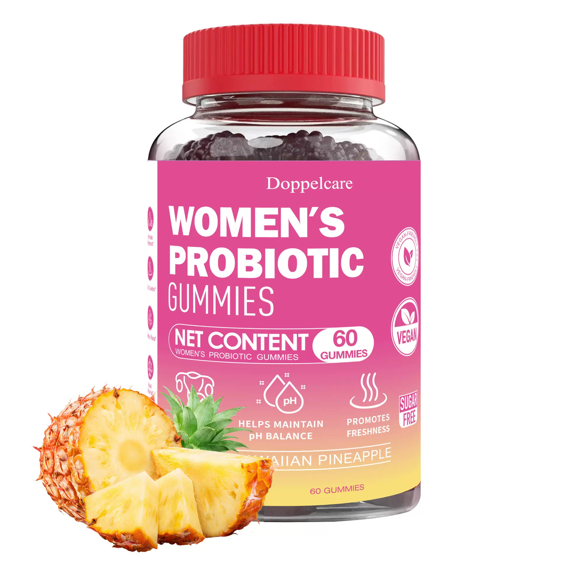 跨境热销亚马逊女性益生菌软糖现货Female probiotic gummies加工