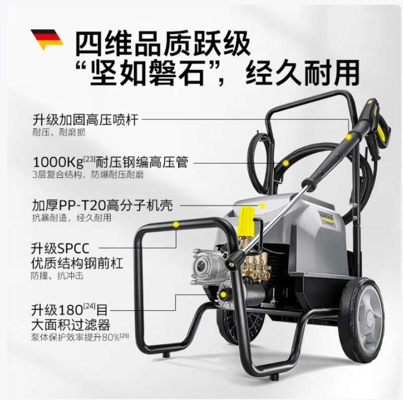 KARCHER德国卡赫 商用洗车机工业高压清洗机养殖场清洗HD6/15-4 M|undefined