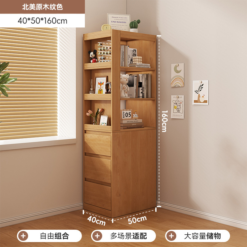 角柜墙角置物架家用客厅收纳架一体靠墙书架2025新款多层拐角柜子|undefined