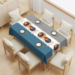 餐桌布防水防油免洗防烫加厚pvc家用现代简约轻奢高级感茶几桌布