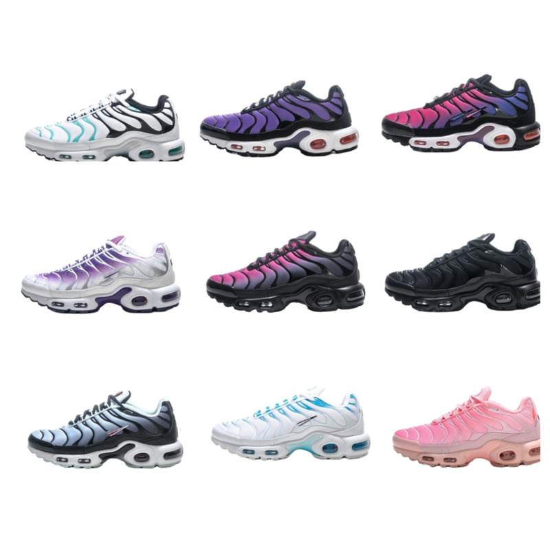Putian Shoes Large Size Tn Generation Air Cushion Shoes for Men and Women Shock-Absorbing Breathable Shoes Outdoor Sports Casual Shoes Korean Style Couple Shoes