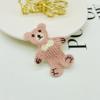 Cartoon cute hairgrip, knitted hairpins, hair accessory, bangs, with little bears, internet celebrity