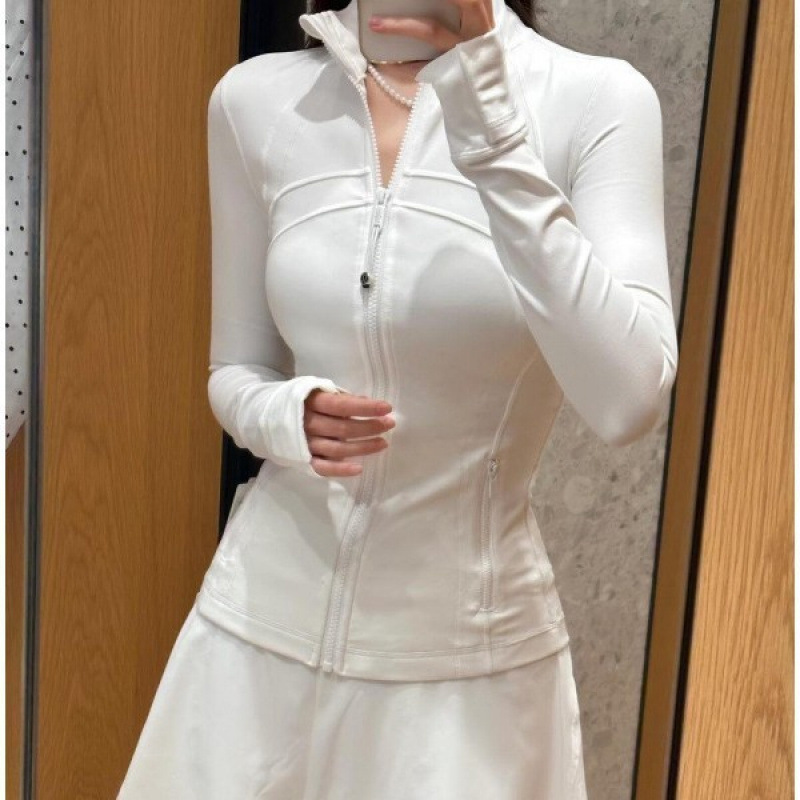 Lulu Original Define Stand Collar Jacket New Yoga Coat for Women, Slim Fit, Slimming, Elastic and Shaping for Sports and Running Lulu Original Define Stand Collar Jacket New Yoga Coat for Women, Slim Fit, Slimming, Elastic and Shaping for Sports and Running
