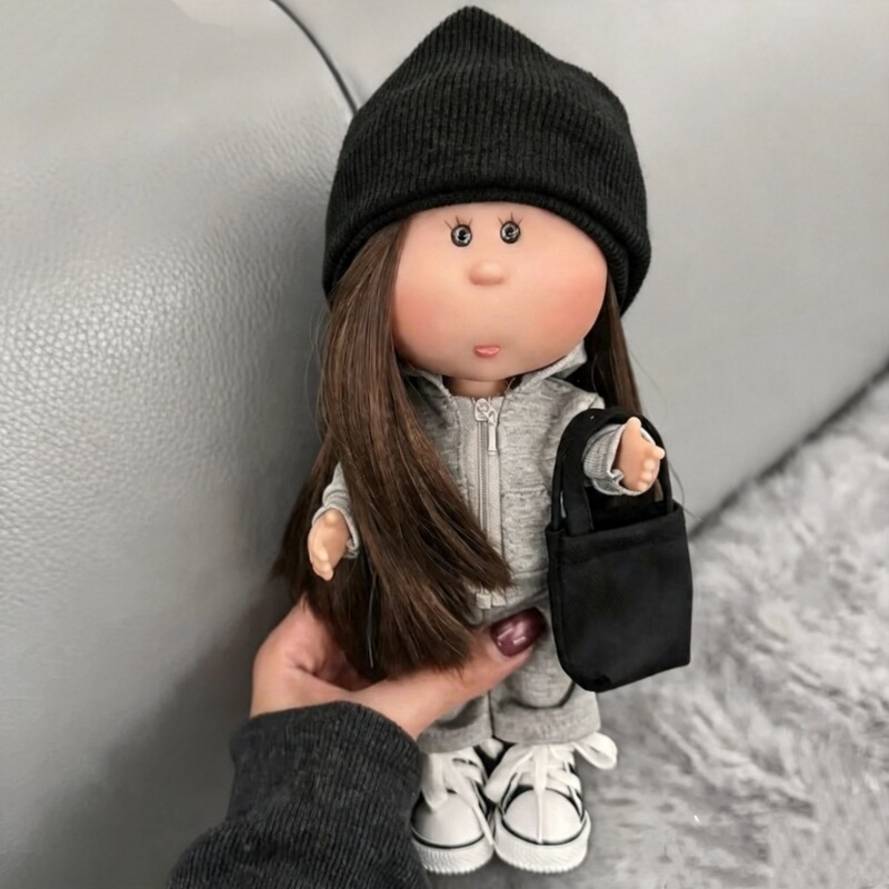 Spanish Mia24Cm Potato Doll Clothes 24cm Mia Doll Outfit Set Complete Set Gray Sportswear