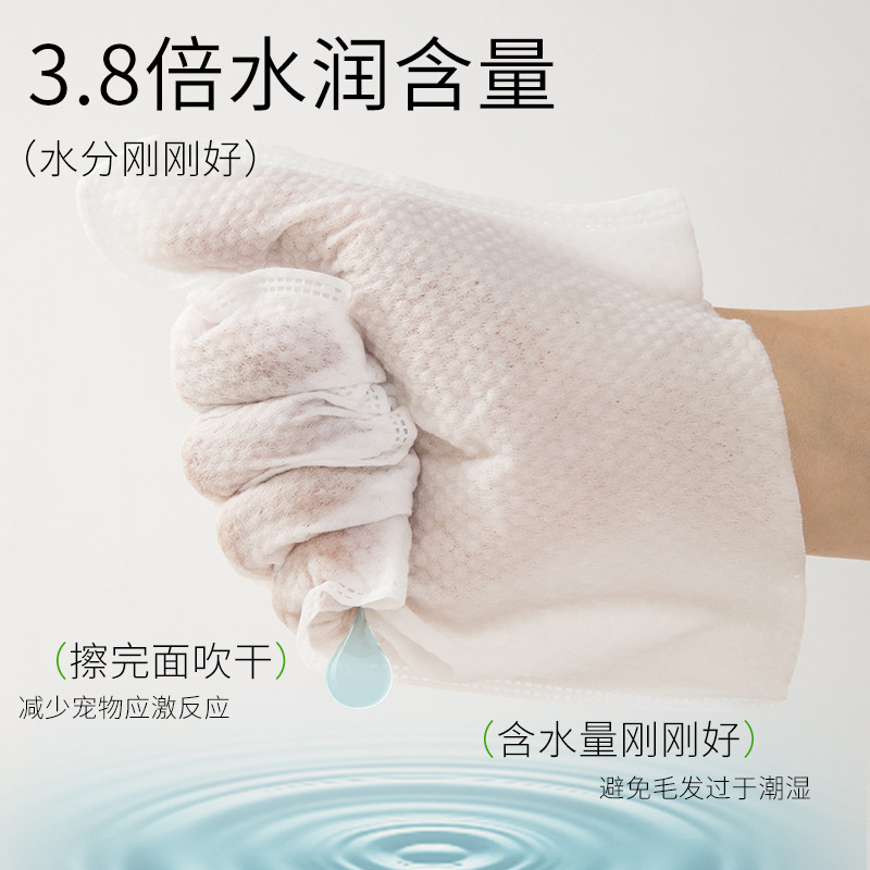 Guantes desechables para mascotas Limpieza en seco Desodorante Limpieza Perros Toallitas para gatos Limpieza de guantes para gatos Venta al por mayor transfronteriza
