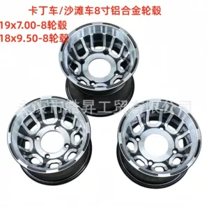 ATV Go-Kart Təkər Diski Aksesuarları Ön 19X7.00-8 Arxa 18X9.50-8 düym Alüminium Lehimli Təkər Diski