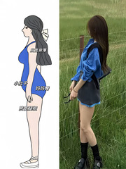 2025早秋穿搭一整套大码胖mm克莱因蓝色衬衫半身短裙子减龄套装女