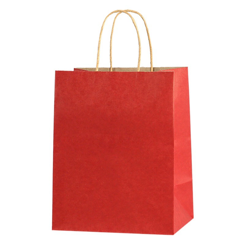 Бумажный пакет из крафт-бумаги для кофе, молока, чая, выпечки, упаковка для еды на вынос, подарочный пакет на Рождество и праздники, с возможностью индивидуального заказа