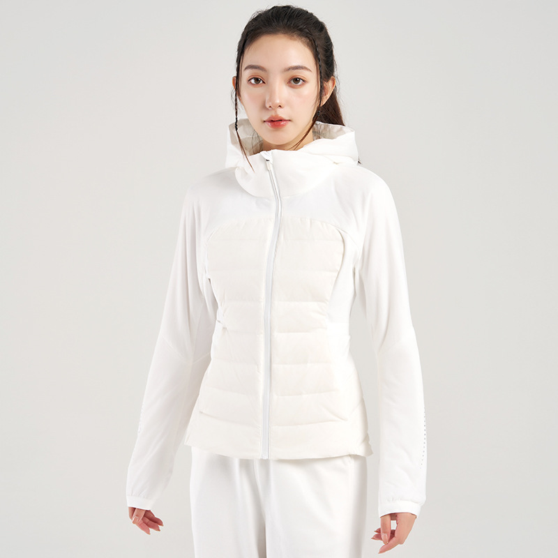 Factory Direct Sale Lulu-Style Women's 90% down Slim-Fit Winter Running Lightweight Hooded Jacket Factory Direct Sale Lulu-Style Women's 90% down Slim-Fit Winter Running Lightweight Hooded Jacket