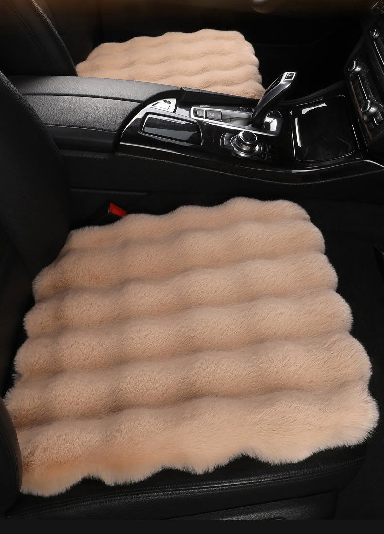 Car Cushion New Three-dimensional Bubble Fleece-like Cushion Car Winter Cushion Warm and Comfortable Universal Cushion