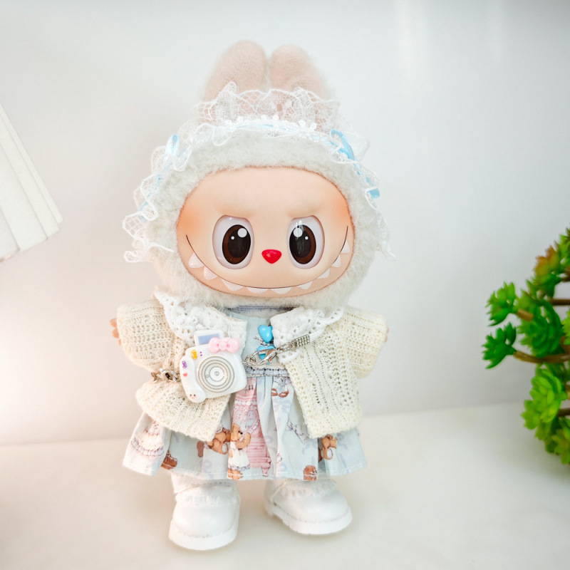 第一世代、第二世代、第三世代ラブブベビー服、ビニールぬいぐるみペンダント、パープルカーディガン、恋人ドレススーツ、レザースカート|undefined