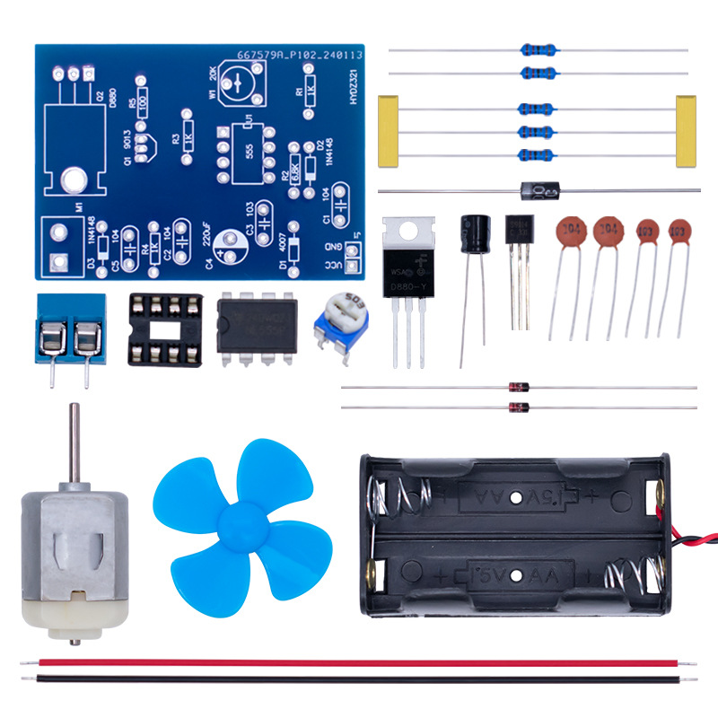 Ne555 Pulse Width Speed Control Controller Welding Kit Motor Speed Control Electronic Skill Training DIY Making Parts