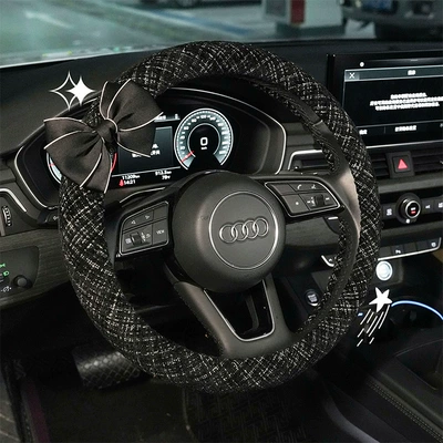 Steering wheel cover Cotton and Linen Car Anti-Slip