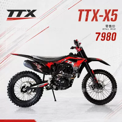 TTX-X5 off-road motorcycle with dual exhaust and four modes, cb300 engine, for trail and track racing (Motosikletlər)