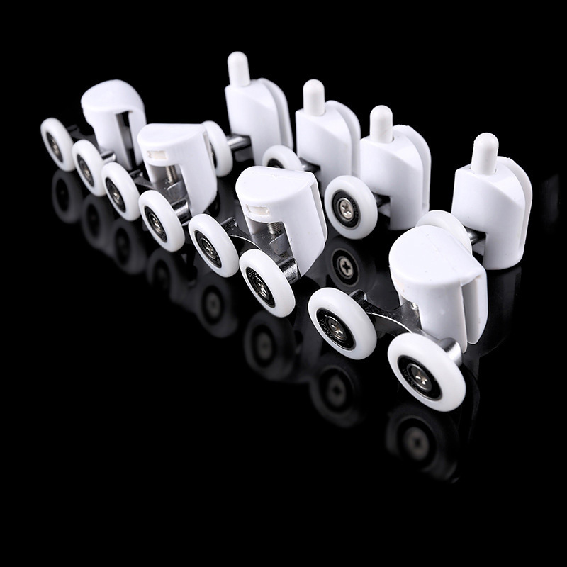 尼龙材质大厂卫浴移门配件家用门窗导向轮尼龙滑轮浴室门厂家批发